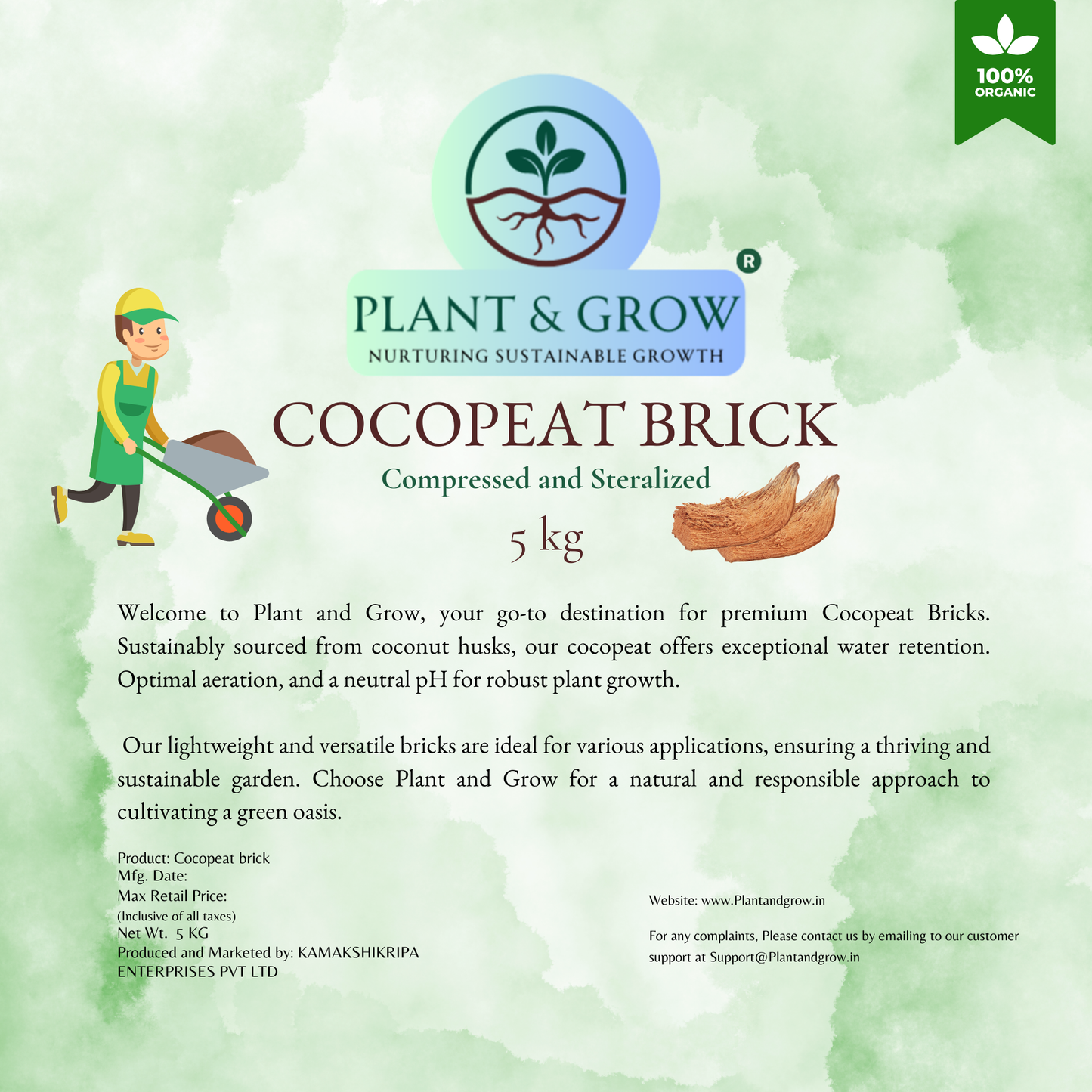 Cocopeat 5 Kg block